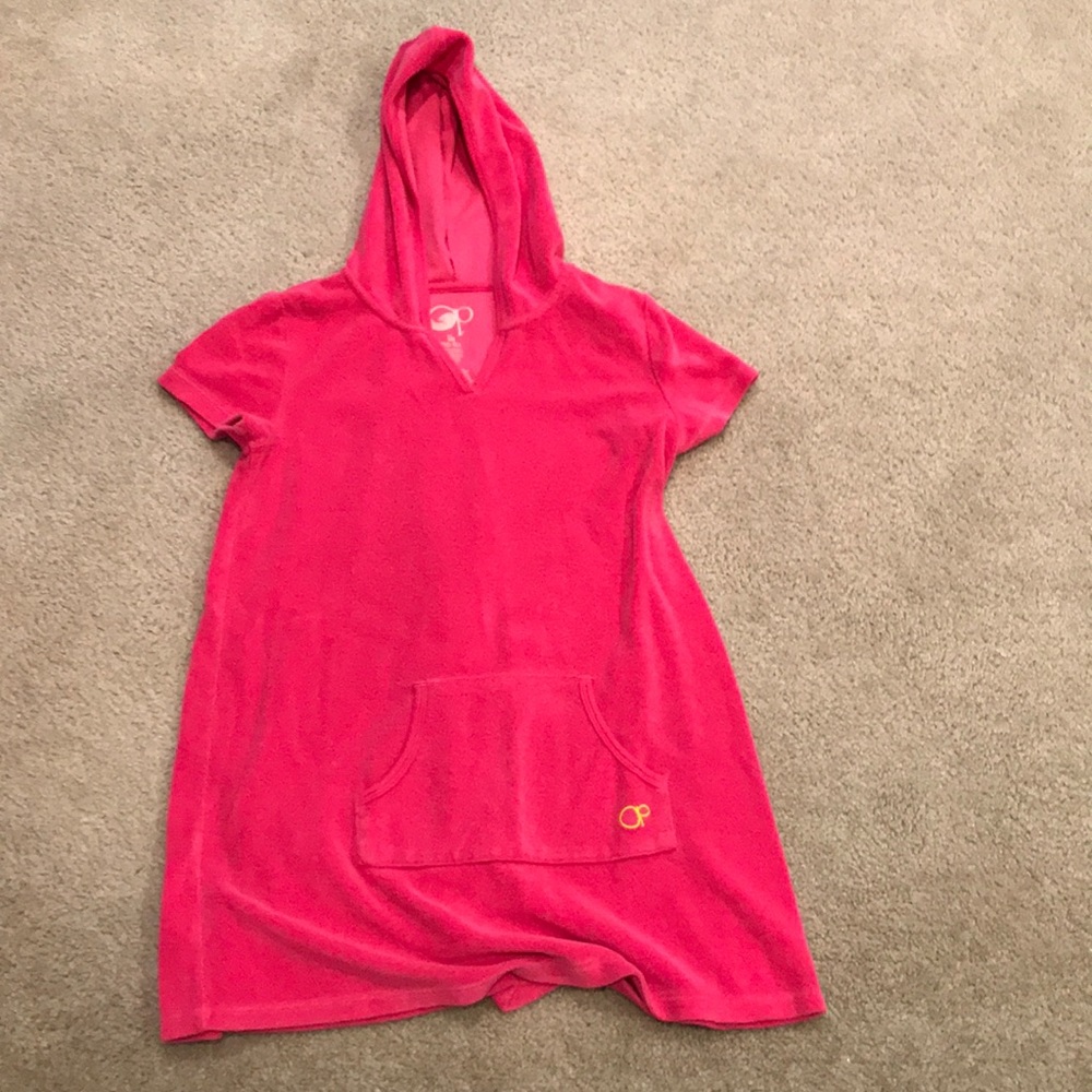 Pink swimsuit cover